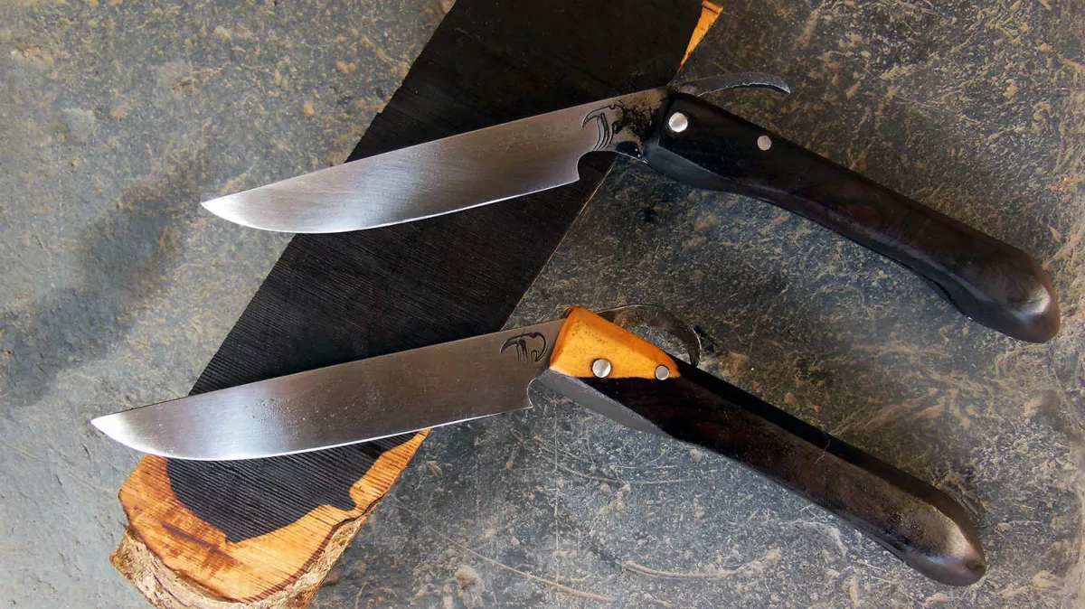Image de présentation du la création Duo de couteaux pliants en ÉBÈNE