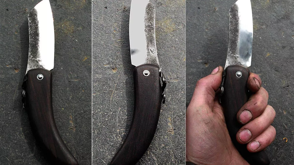 Image de présentation du la création Couteau pliant en ÉBÈNE